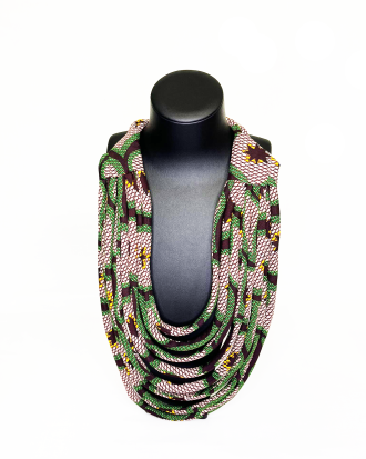 [VENDU] - Collier en tissu wax