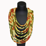 [VENDU] - Collier multi-rangs en tissu africain
