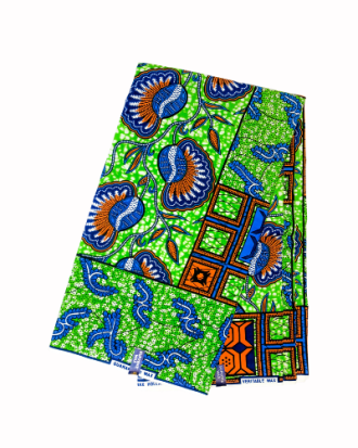 Tissu Wax Africain - Motif Paisley Traditionnel 6 yards100% coton