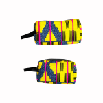 trousse en wax et jean personnalisée , pour homme et Femme