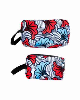 trousse en wax et en toile personnalisée , pour homme et Femme