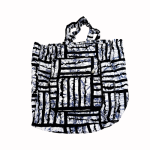 Sac cabas pliable en tissu imprimé avec poche zippée