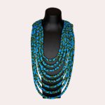 [VENDU] - Collier multi-rangs en tissu wax africain