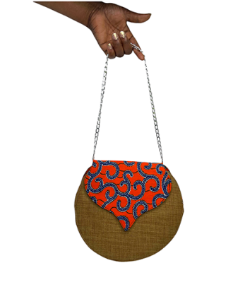 Sac rond en wax et jean