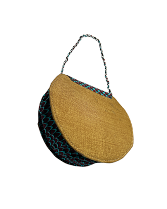 Sac rond en wax et jean