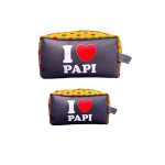 Trousse en wax et en toile de jute personnalisée , pour homme et Femme