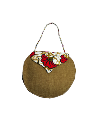 Sac rond en wax et jean