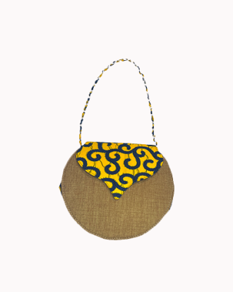 Sac rond en wax et jean